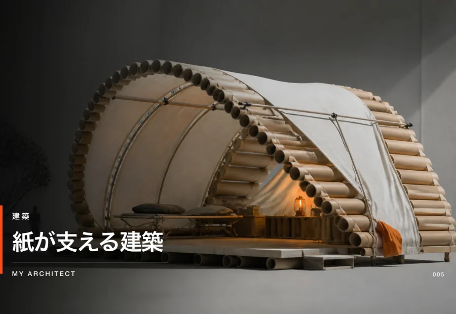 紙が支える建築