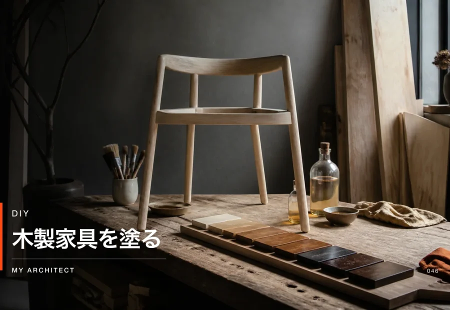 木製家具を塗る