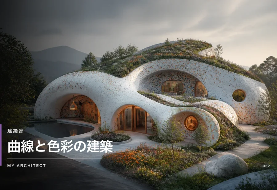 曲線と色彩の建築